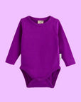 ScandiBugs Own Label Organic Long Sleeve Vest - Perfectly Purple