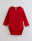 ScandiBugs Own Label Organic Long Sleeve Vest - Roaring Red