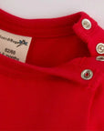 ScandiBugs Own Label Organic Long Sleeve Vest - Roaring Red