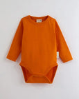ScandiBugs Own Label Organic Long Sleeve Vest - Tangelo Orange