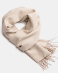 Natural Baby Alpaca Wool Scarf – Exclusive Fishbone