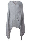 Nursing Scarf Poncho in Grey