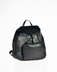 Leather Backpack 95-38 - Black