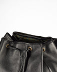 Leather Backpack 95-38 - Black