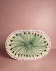 Peacock Serving Plate, Green