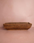Wiltshire Long Rattan Basket in Classic Brown