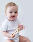 Cradle Cap Baby Brush with Natural Pig Bristles & Wooden Handle – Gentle Scalp Massage for Healthy Hair Growth by Lullalove UK at brixbailey.com