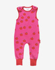 Premium Organic Cotton Baby Romper with Apple Print - Soft, Adjustable, and Eco-Friendly for Comfortable Playtime by Toby Tiger at brixbailey.com