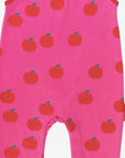 Premium Organic Cotton Baby Romper with Apple Print - Adjustable Straps and Snap Buttons for Easy Dressing - Soft and Durable Eco-Friendly Design by Toby Tiger at brixbailey.com