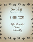 Shih Tzu Silver Dog Charm