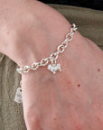 Shih Tzu Silver Dog Charm Bracelet