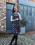 Shona Spot Breastfeeding Dress | Knee Length Nursing Dress