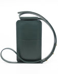 Forest Green Leather Phone Bag