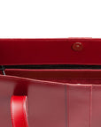 Handmade Leather Shopper - Red