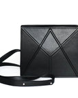 Facet Leather Shoulder Bag