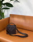 Handmade Shoulder Bag FACET by Gerda Retter - Authentic Soft Cowhide Leather, Designed in Estonia by Gerda Retter Design at www.brixbailey.com