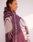 Shrimp love wool throw