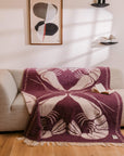 Shrimp love wool throw
