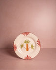 Arabella Side Plate, Green Palm Tree Set of 4