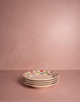 Camilla Side Plate, Green Garland Set of 4