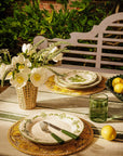 Cara Shell Side Plate, Green Set of 4