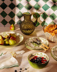 Cara Shell Side Plate, Green Set of 4