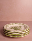 Cara Shell Side Plate, Green Set of 4