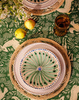 Peacock Side Plate, Green Set of 4