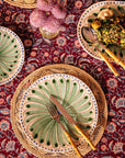 Peacock Side Plate, Green Set of 4