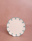 Sky Blue Scalloped Side Plates - Set of 4