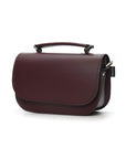 Aura Handmade Leather Bag - Marsala Red