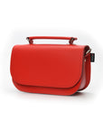 Aura Handmade Leather Bag - Pillar Box Red