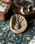 Silver Blue Topaz Necklace - Aurelia
