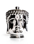 Silver Grande Buddha Candle