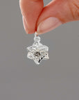 Daffodil Flower Silver Charm