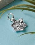 Daffodil Flower Silver Charm