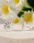 Daisy Silver Stud Earrings