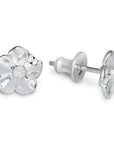 Forget-Me-Not Silver Stud Earrings