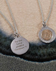 Personalised St Christopher Necklace - Silver & Solid Gold