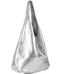 Silver Metallic Leather Hobo Shoulder Bag - Brix + Bailey