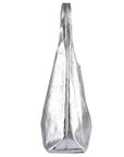 Silver Metallic Leather Hobo Shoulder Bag - Brix + Bailey