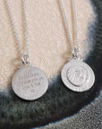 Personalised St Christopher Silver Necklace