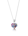 Purple Haze Heart Pendant Necklace
