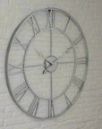 Silver Skeleton Wall Clock