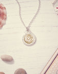 Personalised St Christopher Necklace - Silver & Solid Gold