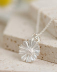 Daisy Flower Silver Charm