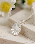 Daisy Flower Silver Charm