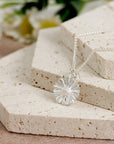 Daisy Flower Silver Charm