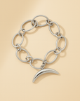 Silver Lunar Link Bracelet