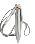 Silver Mini Cross Body Leather Bag Ethical Sustainable Bag Brand Brix and Bailey
